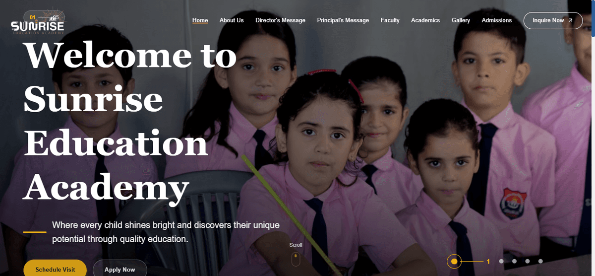 Sunrise Education Academy Website